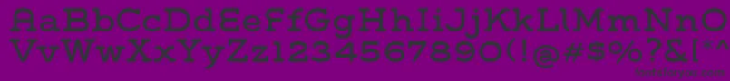 GroverSlab Font – Black Fonts on Purple Background