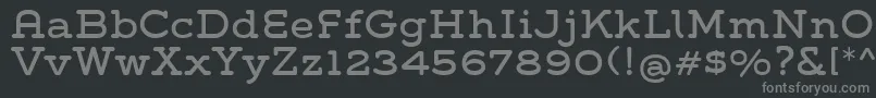 fuente GroverSlab – Fuentes Grises Sobre Fondo Negro