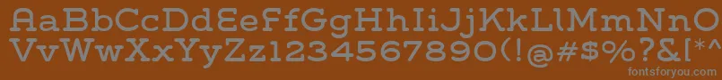 Шрифт GroverSlab – серые шрифты на коричневом фоне