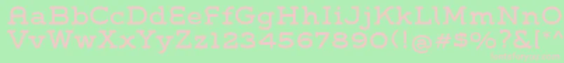 GroverSlab Font – Pink Fonts on Green Background