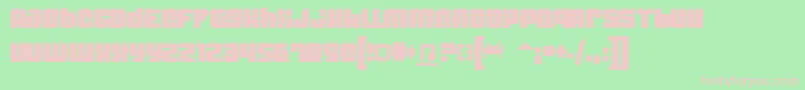 Dynomite Font – Pink Fonts on Green Background