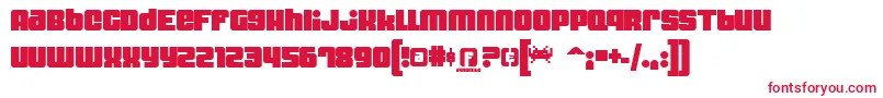 Dynomite Font – Red Fonts on White Background