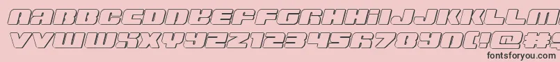 Capricusoutsemistraight Font – Black Fonts on Pink Background