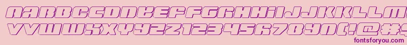 Capricusoutsemistraight Font – Purple Fonts on Pink Background