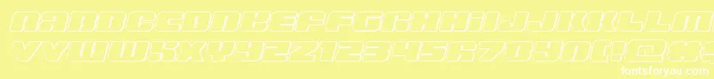 Więcej informacji o czcionce Capricusoutsemistraight Czcionka Capricusoutsemistraight – białe czcionki na żółtym tle