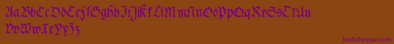 Fractabold Font – Purple Fonts on Brown Background