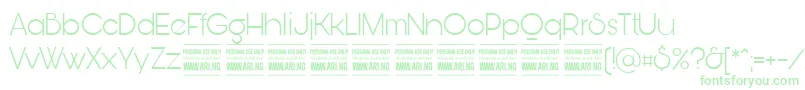 BunyaLightPersonal Font – Green Fonts