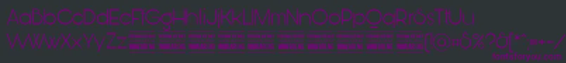 Шрифт BunyaLightPersonal – фиолетовые шрифты на чёрном фоне