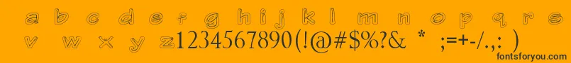 Gerbera Font – Black Fonts on Orange Background