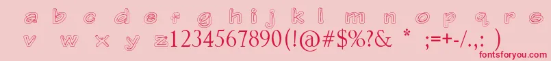 Gerbera Font – Red Fonts on Pink Background