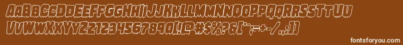 More about Marshthingoutital Font Marshthingoutital Font – White Fonts on Brown Background
