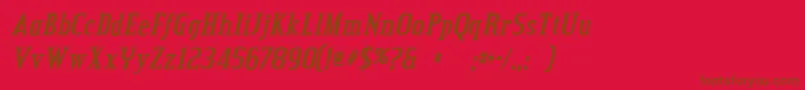 More about Creditvalleybolditalic Font Creditvalleybolditalic Font – Brown Fonts on Red Background