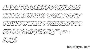  Flyingleatherv23D font