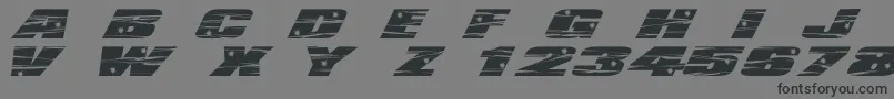LhfActionMovie Font – Black Fonts on Gray Background