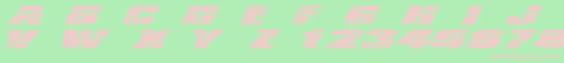 LhfActionMovie Font – Pink Fonts on Green Background