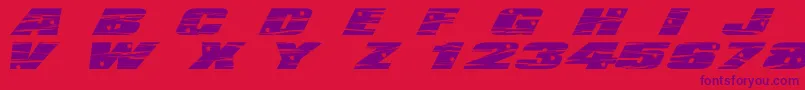 Шрифт LhfActionMovie – фиолетовые шрифты на красном фоне