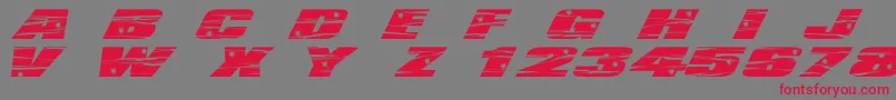 LhfActionMovie Font – Red Fonts on Gray Background