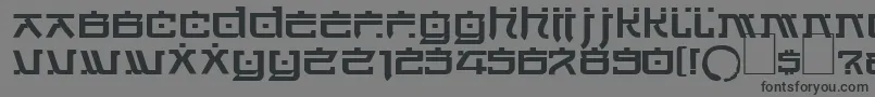 Dsjapancyr Font – Black Fonts on Gray Background