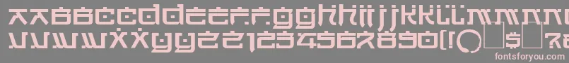 Dsjapancyr Font – Pink Fonts on Gray Background