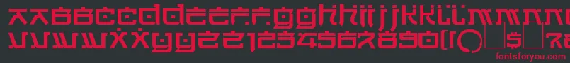 Dsjapancyr Font – Red Fonts on Black Background