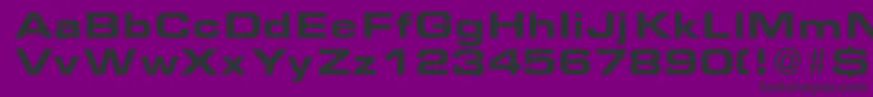 EurasiaextendedBold Font – Black Fonts on Purple Background