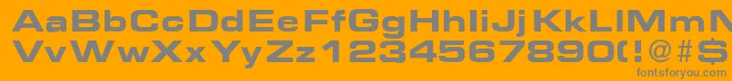 EurasiaextendedBold Font – Gray Fonts on Orange Background