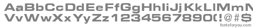 EurasiaextendedBold Font – Gray Fonts on White Background