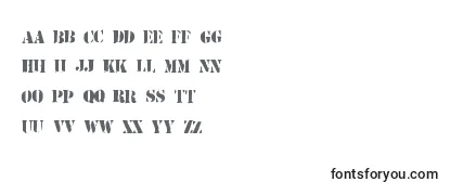 Обзор шрифта Armystamp