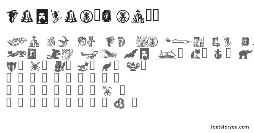 Czcionka DingiesHeavy – alfabet, cyfry, specjalne znaki