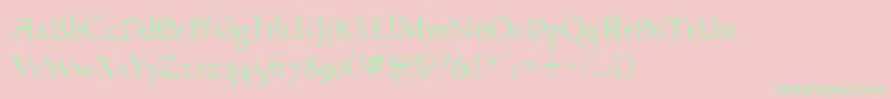 Milwich Font – Green Fonts on Pink Background