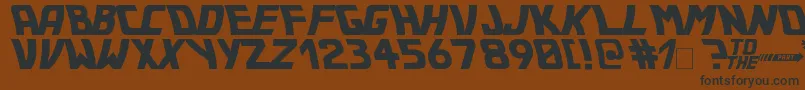 Bttf Font – Black Fonts on Brown Background