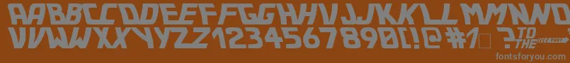 Шрифт Bttf – серые шрифты на коричневом фоне