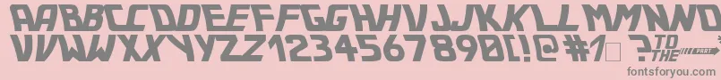 Bttf Font – Gray Fonts on Pink Background