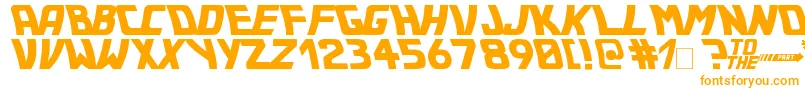 Bttf Font – Orange Fonts on White Background