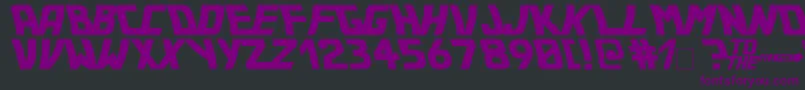 Bttf Font – Purple Fonts on Black Background