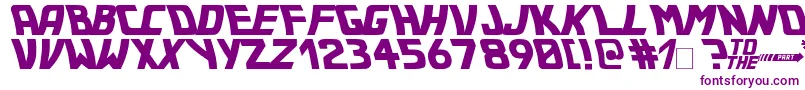 Bttf Font – Purple Fonts on White Background