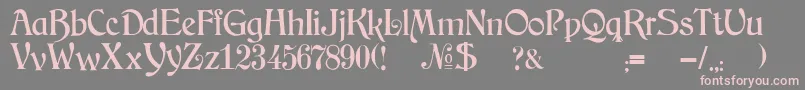 JmhArkham Font – Pink Fonts on Gray Background
