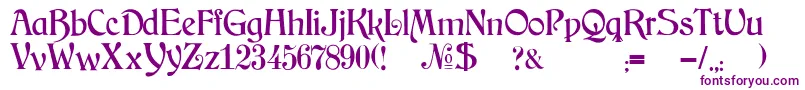 JmhArkham Font – Purple Fonts on White Background