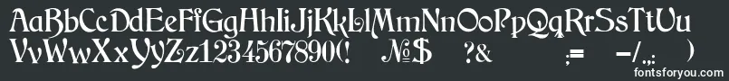 JmhArkham Font – White Fonts on Black Background