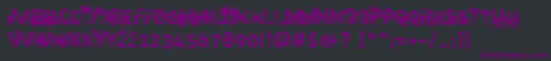 Trashco Font – Purple Fonts on Black Background