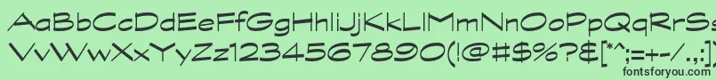 Шрифт GraphitestdWide – чёрные шрифты на зелёном фоне