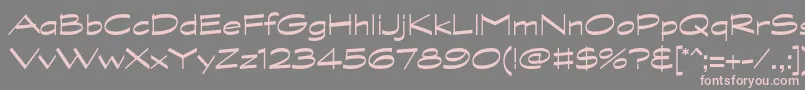 GraphitestdWide Font – Pink Fonts on Gray Background