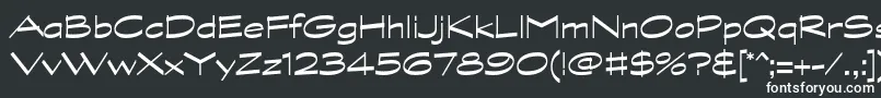 GraphitestdWide Font – White Fonts on Black Background