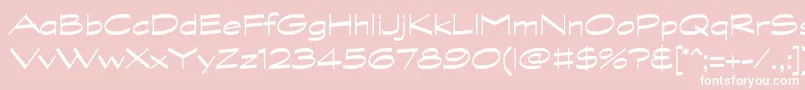 GraphitestdWide Font – White Fonts on Pink Background