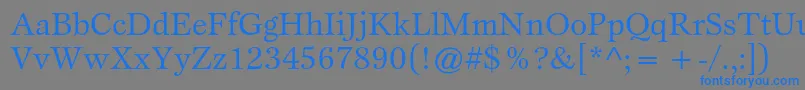 EspritstdBook Font – Blue Fonts on Gray Background