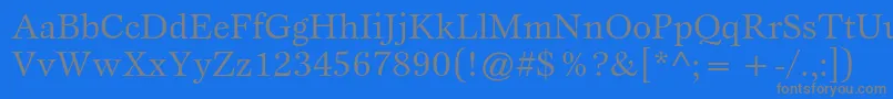 More about EspritstdBook Font EspritstdBook Font – Gray Fonts on Blue Background