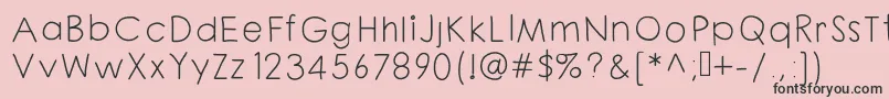 Chloouioui Font – Black Fonts on Pink Background