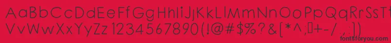 Chloouioui Font – Black Fonts on Red Background