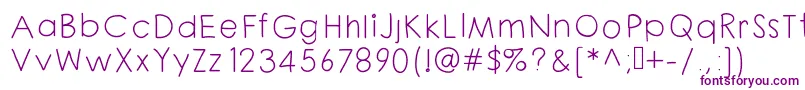 Chloouioui Font – Purple Fonts on White Background