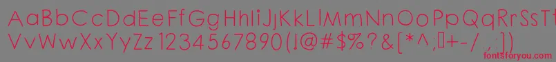 Chloouioui Font – Red Fonts on Gray Background